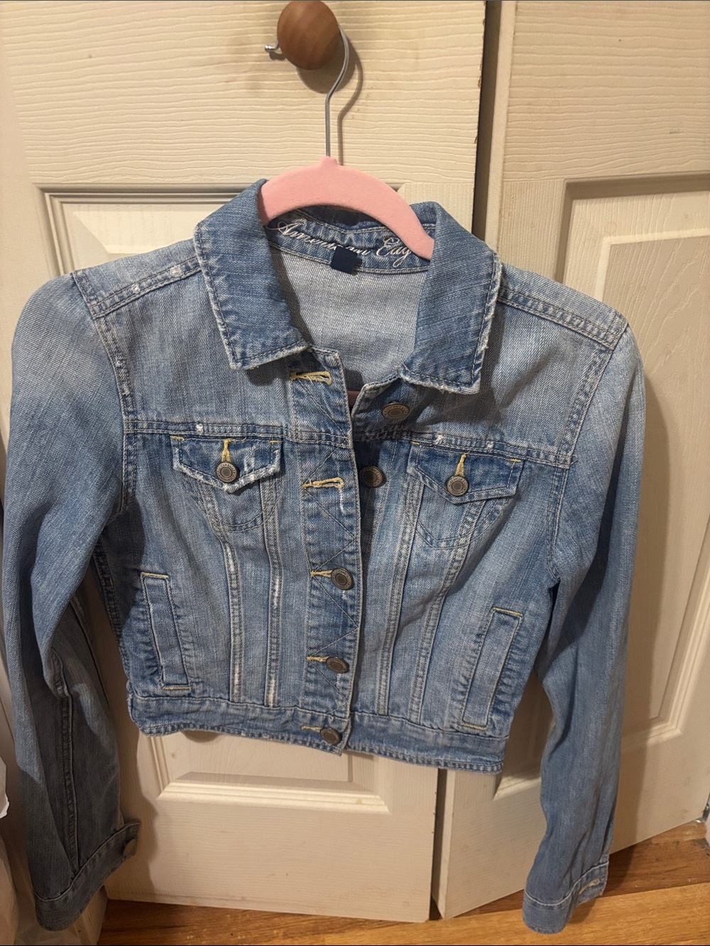 American Eagle Outfitters Light Blue Denim Jacket
